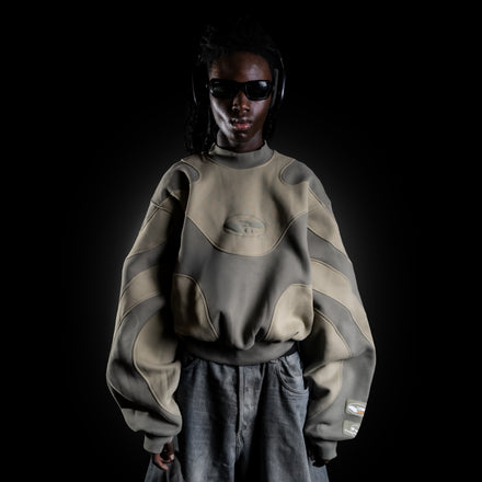 V2 ALIEN SWEATER "MOSS GREEN"