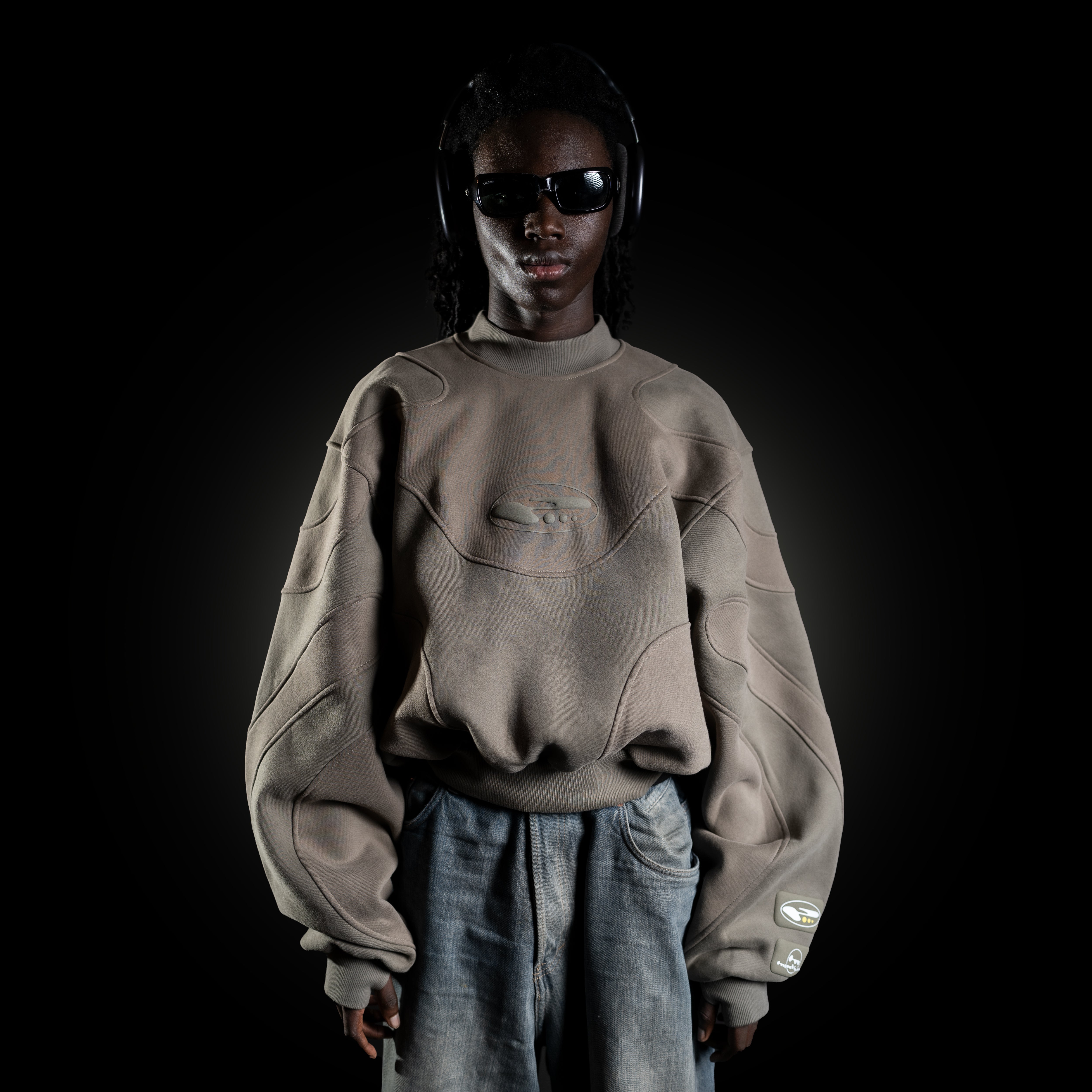 V2 ALIEN SWEATER "OLIVE BROWN"