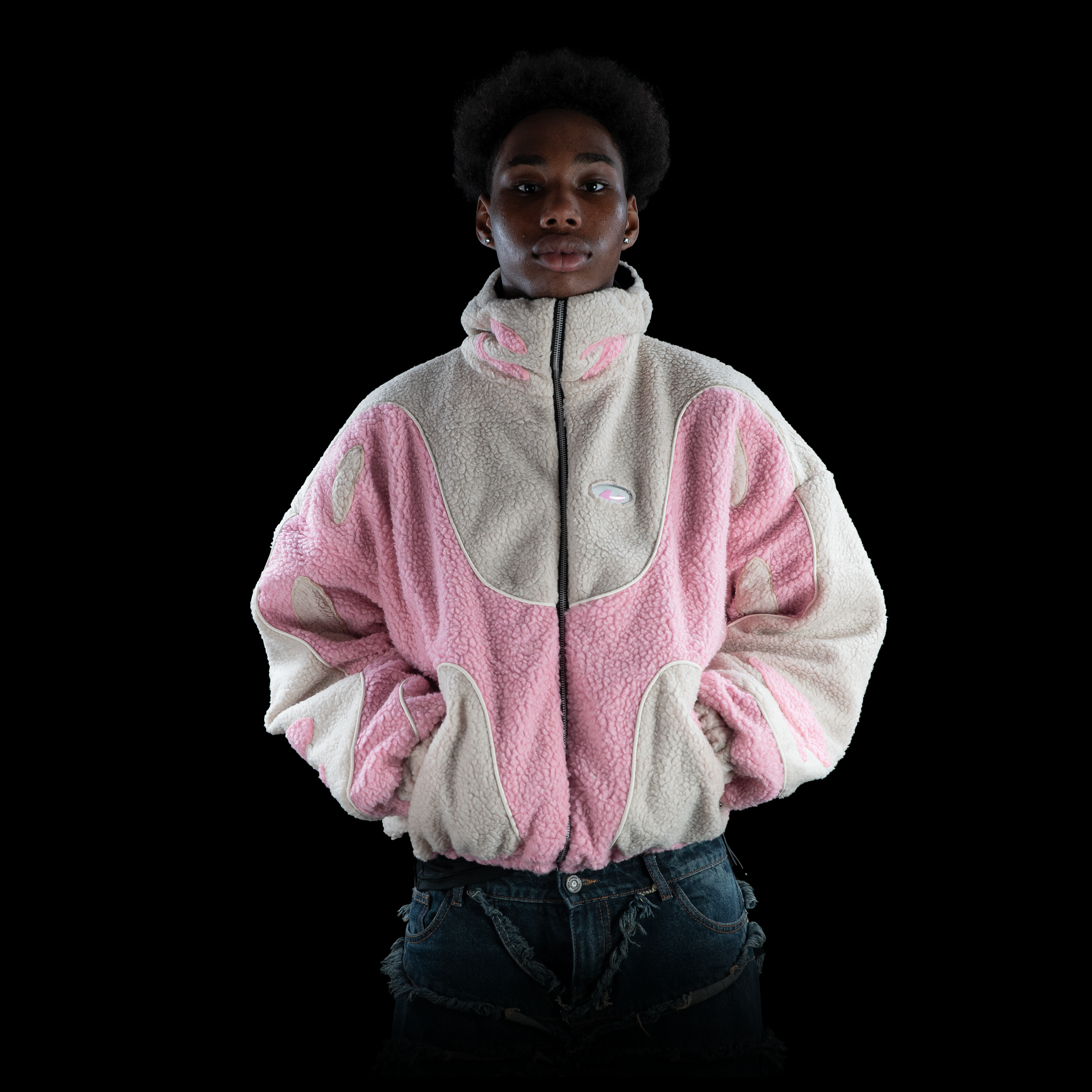 2IN1 LIGHT WEIGHT RAIN/FLEECE "COTTON CANDY"